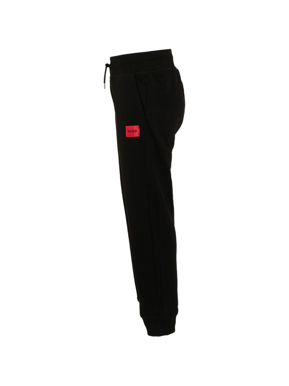 Pantaloni sportivi per bambino Hugo Kids neri con logo sul davanti G01182 09B Hugo KIDS 