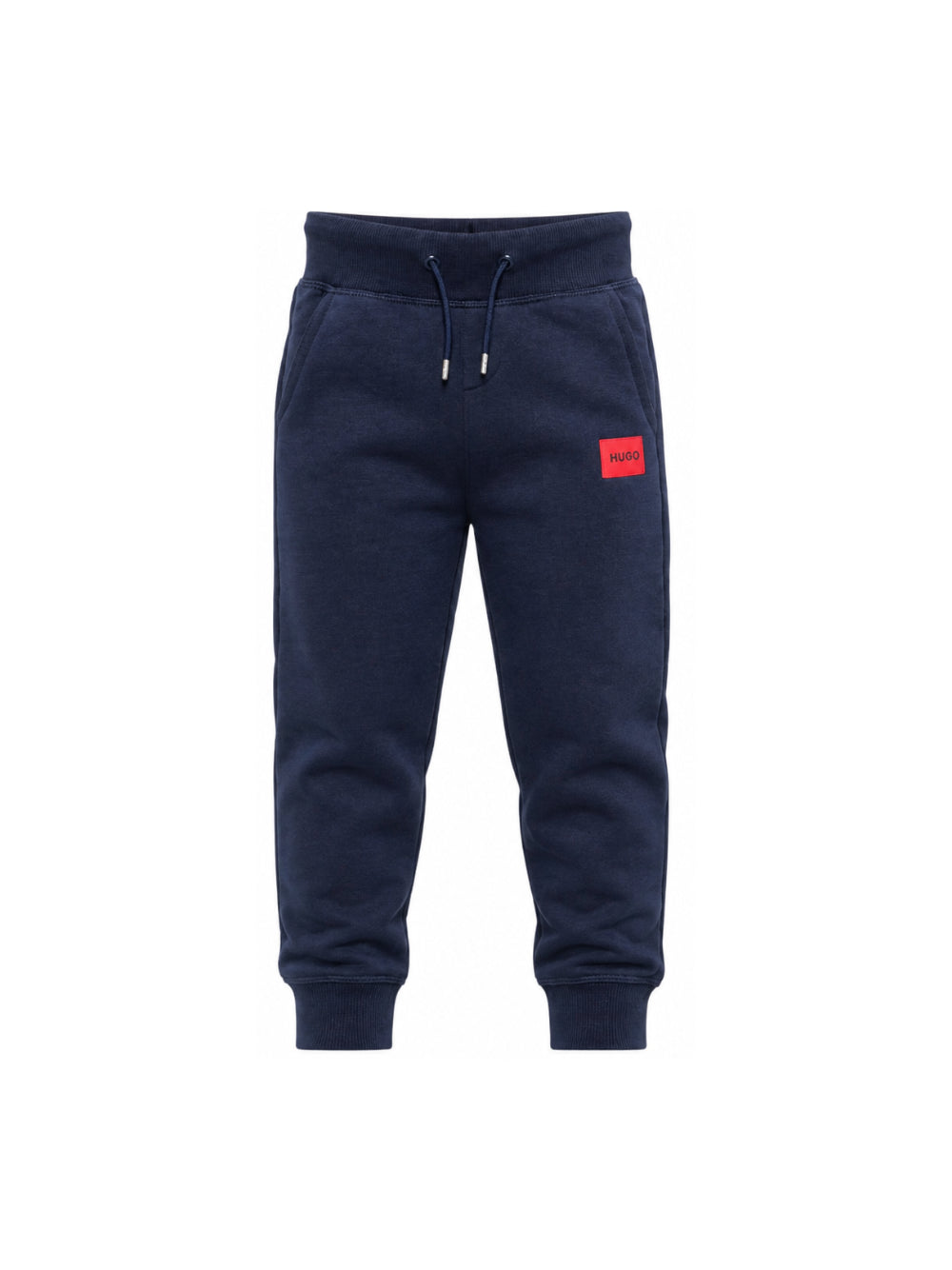 Pantaloni sportivi per bambino Hugo Kids blu con logo frontale G01182 85C Hugo KIDS 