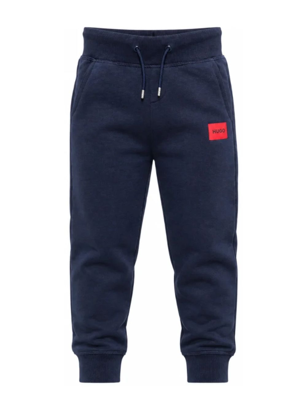 Pantaloni sportivi per bambino Hugo Kids blu con logo frontale G01182 85C Hugo KIDS 