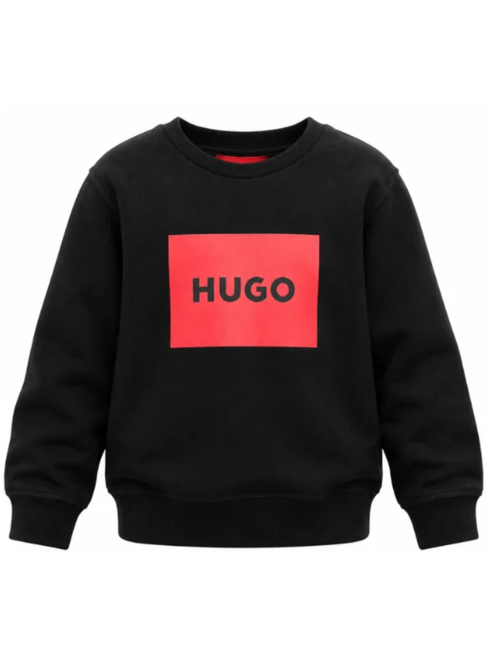Felpa per bambino Hugo Kids nera con dettaglio logo G01184 09B Hugo KIDS 