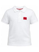Polo per bambino Hugo Kids bianca con logo sul davanti G01186 10P Hugo KIDS 