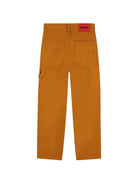 Pantaloni per bambino Hugo Kids arancioni con applicazione posteriore con logo G01223 30B Hugo KIDS 