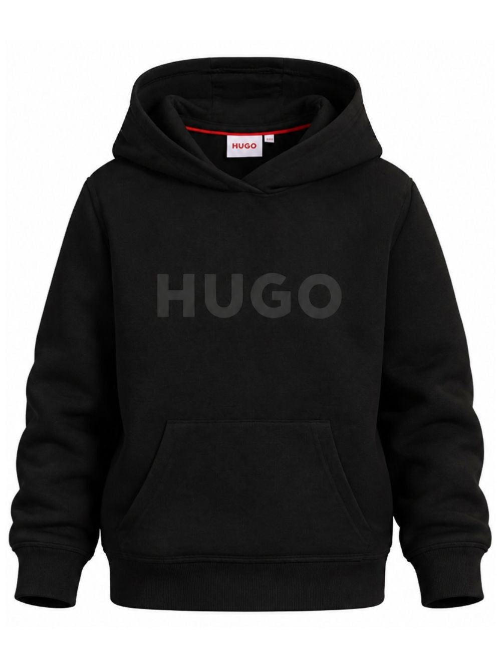 Felpa per bambino Hugo Kids nera con logo sul davanti G01231 09B Hugo KIDS 