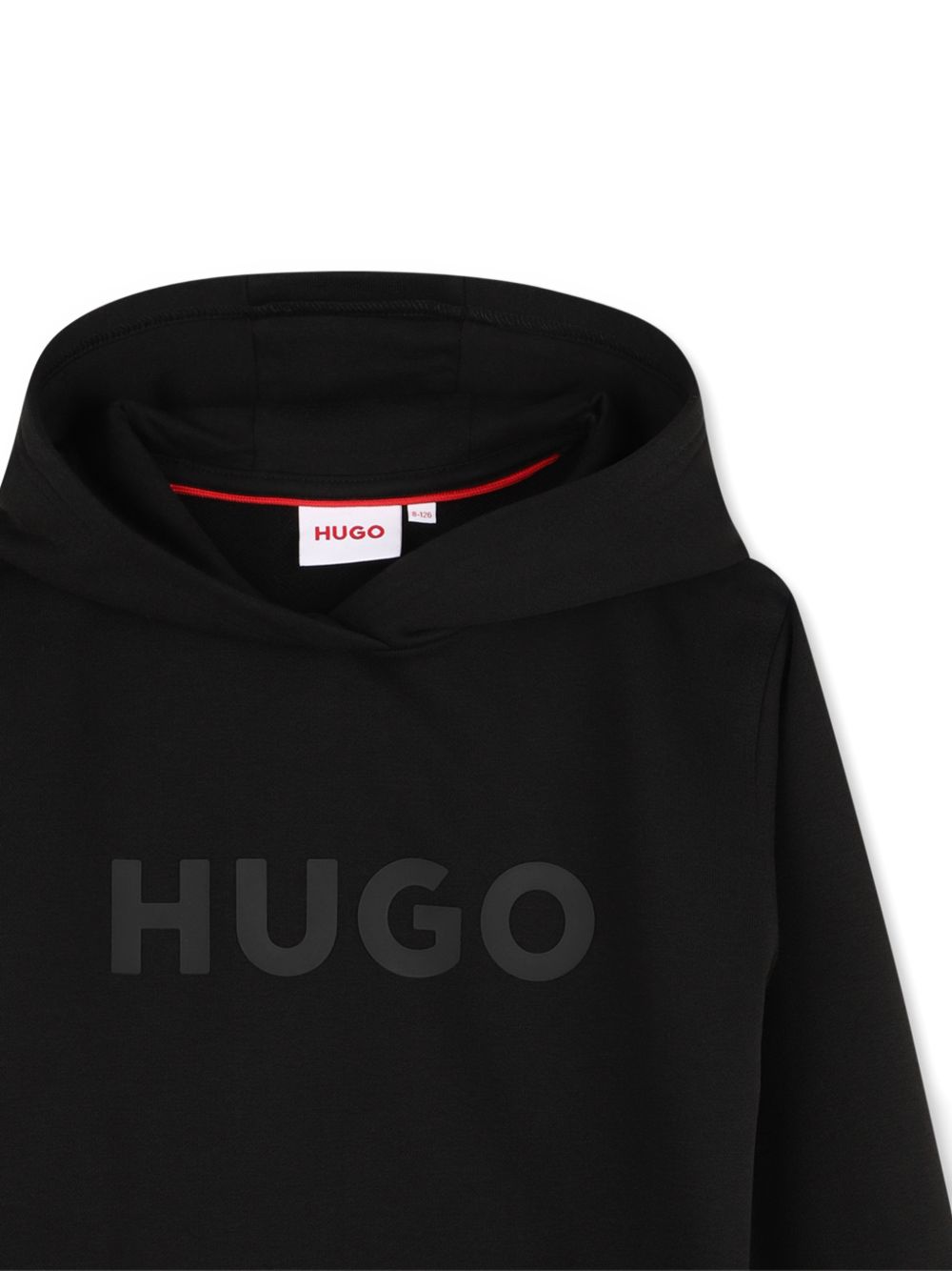 Felpa per bambino Hugo Kids nera con logo sul davanti G01231 09B Hugo KIDS 