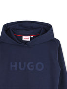 Felpa per bambino Hugo Kids blu con logo sul davanti G01231 85C Hugo KIDS 