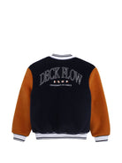 Giubbino per bambino Hugo Kids blu con logo ricamato sul davanti G01252 85C Hugo KIDS 