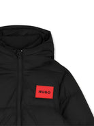 Piumino per bambino Hugo Kids nero con finitura imbottita G01254 09B Hugo KIDS 