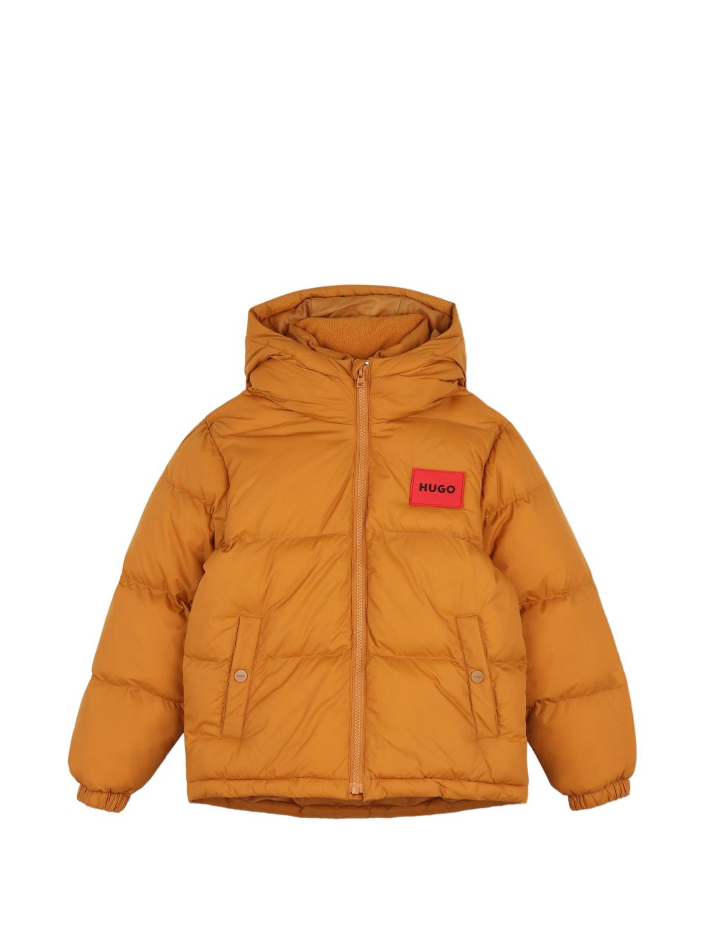 Giubbino per bambino Hugo Kids arancione con applicazione frontale con logo G01254 30B Hugo KIDS 