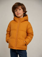 Giubbino per bambino Hugo Kids arancione con applicazione frontale con logo G01254 30B Hugo KIDS 