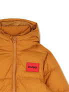 Giubbino per bambino Hugo Kids arancione con applicazione frontale con logo G01254 30B Hugo KIDS 