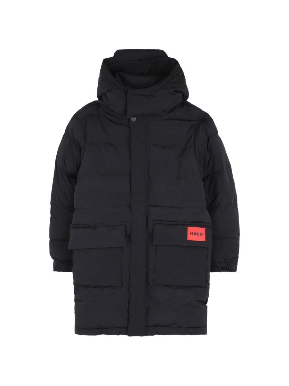 Cappotto per bambino Hugo Kids nero con design imbottito G01256 09B Hugo KIDS 