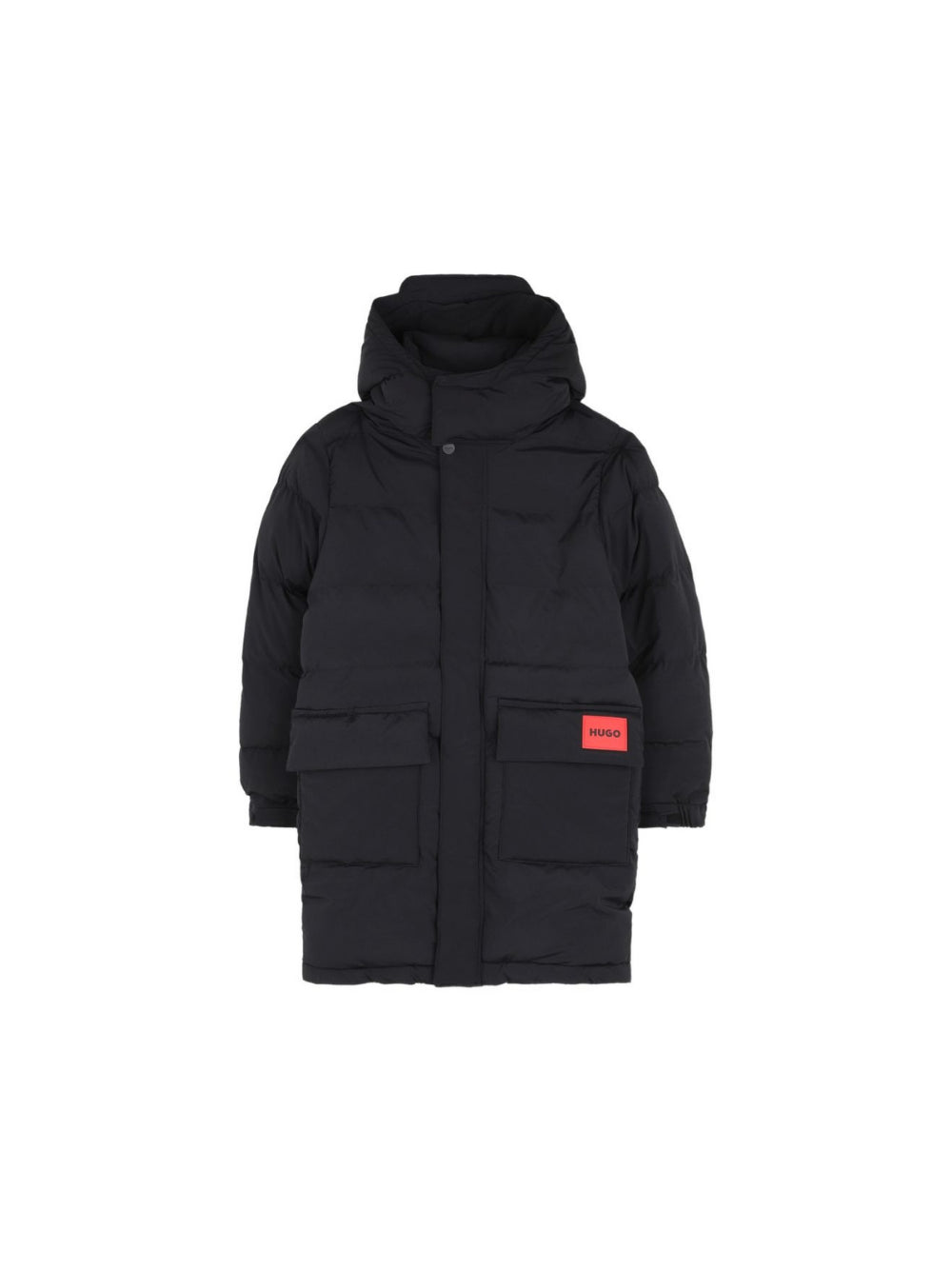 Cappotto per bambino Hugo Kids nero con design imbottito G01256 09B Hugo KIDS 