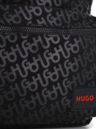 Zaino per bambino Hugo Kids nero con monogramma all-over G01308 09B Hugo KIDS 