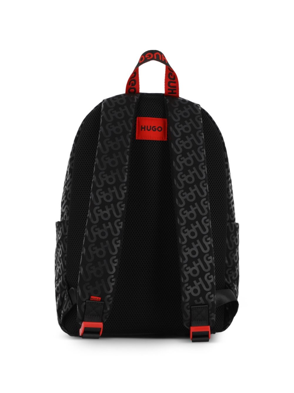 Zaino per bambino Hugo Kids nero con monogramma all-over G01308 09B Hugo KIDS 