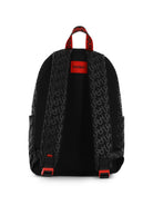 Zaino per bambino Hugo Kids nero con monogramma all-over G01308 09B Hugo KIDS 