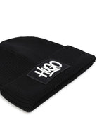 Cappello per bambino Hugo Kids nero con applicazione logo frontale G01316 09B Hugo KIDS 