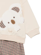 Completo per neonati Il Gufo Kids beige con motivo patch koala A26GDF0030W3043 132 IL GUFO KIDS 