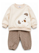 Completo per neonati Il Gufo Kids beige con motivo patch koala A26GDF0030W3043 132 IL GUFO KIDS 