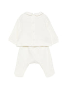 Set maglione e pantaloni per neonati Il Gufo Kids bianco con toppa a forma di volpe con toppa a forma di volpe A26GDF0036M0100 100 IL GUFO KIDS 