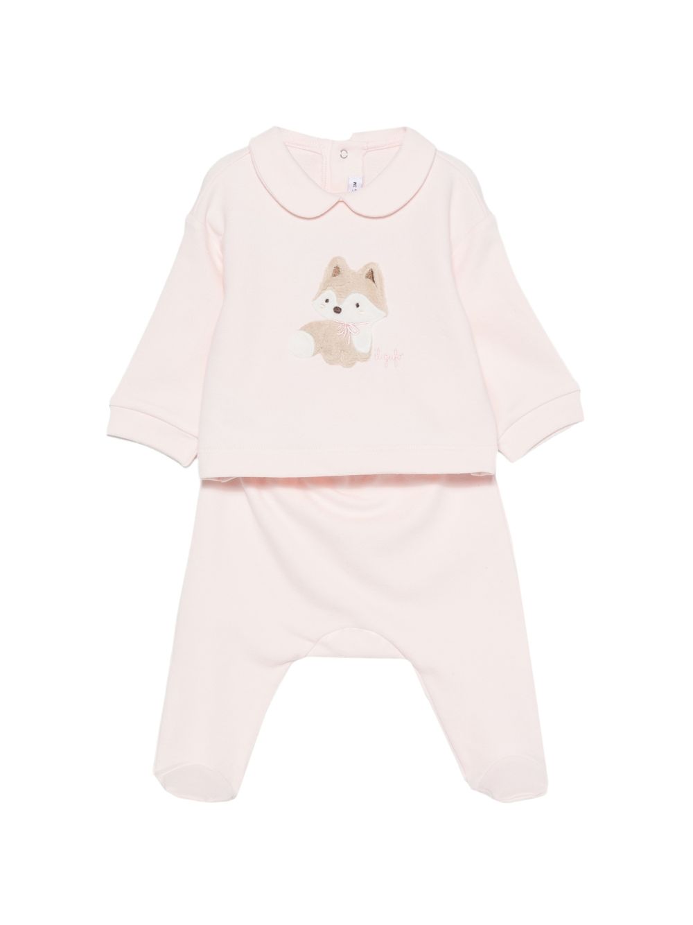 Pigiama per neonata Il Gufo Kids rosa con colletto Peter Pan A26GDF0036M0100 303 IL GUFO KIDS 