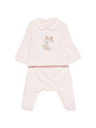 Pigiama per neonata Il Gufo Kids rosa con colletto Peter Pan A26GDF0036M0100 303 IL GUFO KIDS 