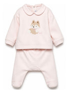 Tutina per neonata Il Gufo Kids rosa con colletto Peter Pan A26GDF0036M0100 303 IL GUFO KIDS 