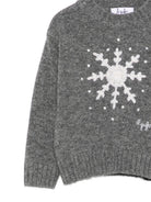 Maglione per neonata Il Gufo Kids grigio con ricamo fiocco di neve A26GMA0006EM220 085 IL GUFO KIDS 