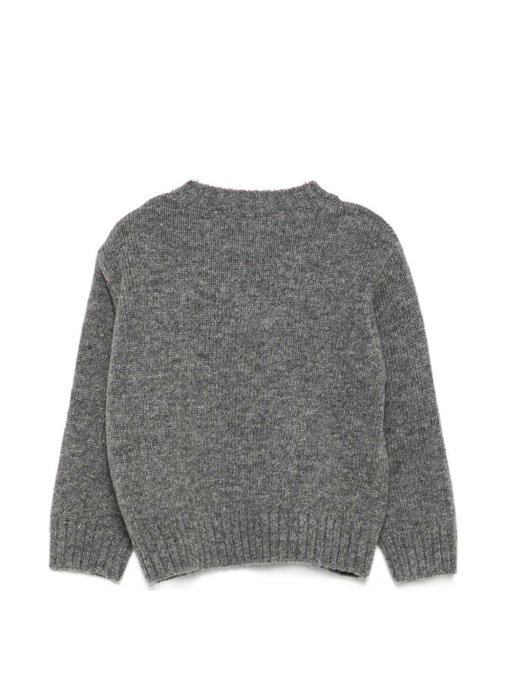 Maglione per neonata Il Gufo Kids grigio con ricamo fiocco di neve A26GMA0006EM220 085 IL GUFO KIDS 