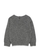 Maglione per neonato Il Gufo Kids grigio con ricamo orsetto A26GMA0024EM220 0807 IL GUFO KIDS 