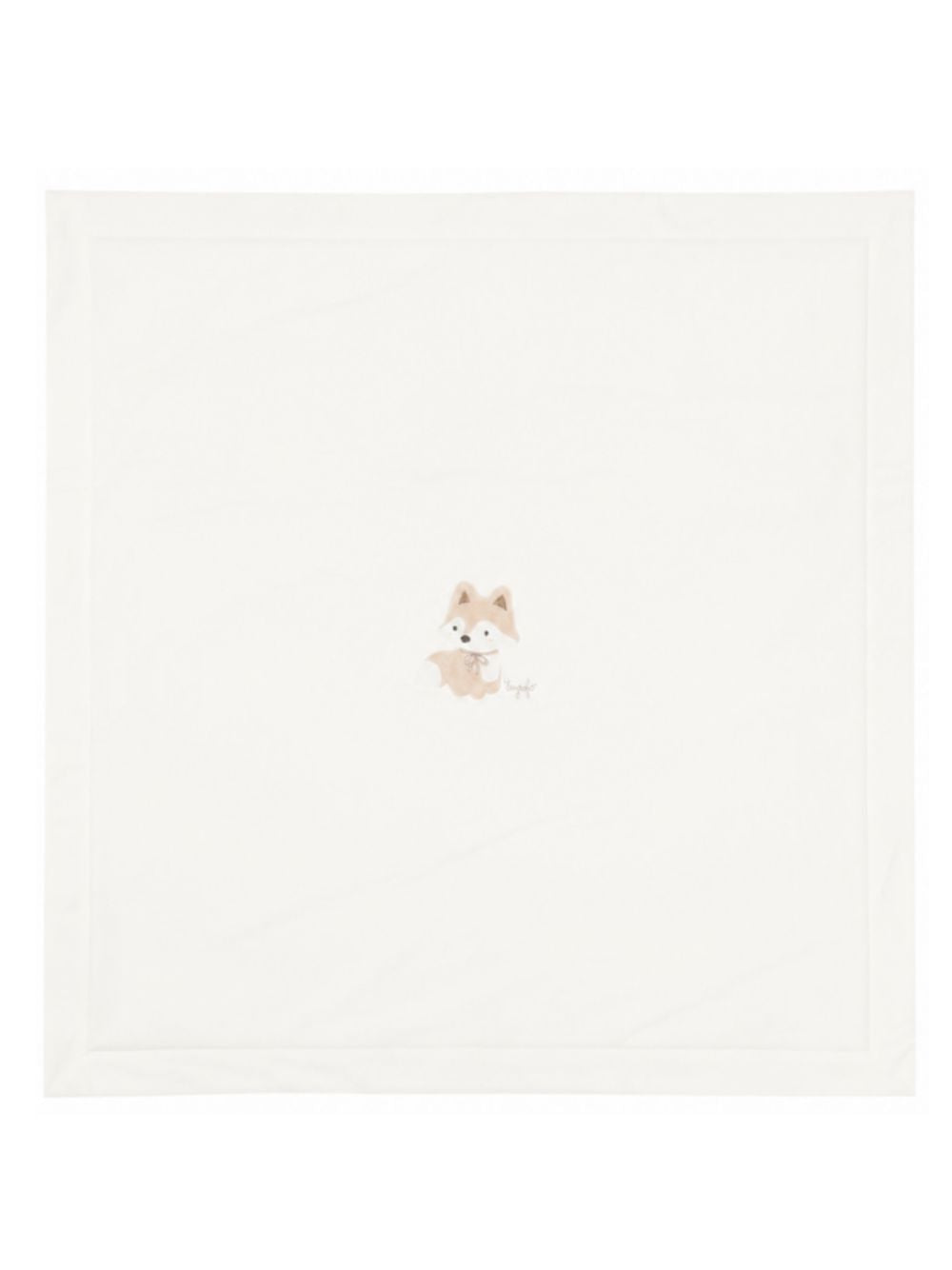 Coperta per neonati Il Gufo Kids bianca con ricamo volpe A26GOG0012M0100 100 IL GUFO KIDS 