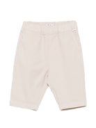 Pantaloni per neonato Il Gufo Kids beige in tessuto twill A26GPL0010C6072 112 IL GUFO KIDS 