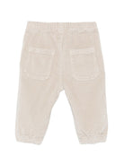 Pantaloni per neonato Il Gufo beige con motivo a coste A26GPL0015V6021 170 IL GUFO KIDS 