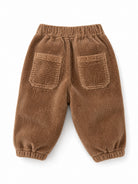 Pantaloni per neonato Il Gufo  Kids marrone con trama a coste A26GPL0015V6021 196 IL GUFO KIDS 
