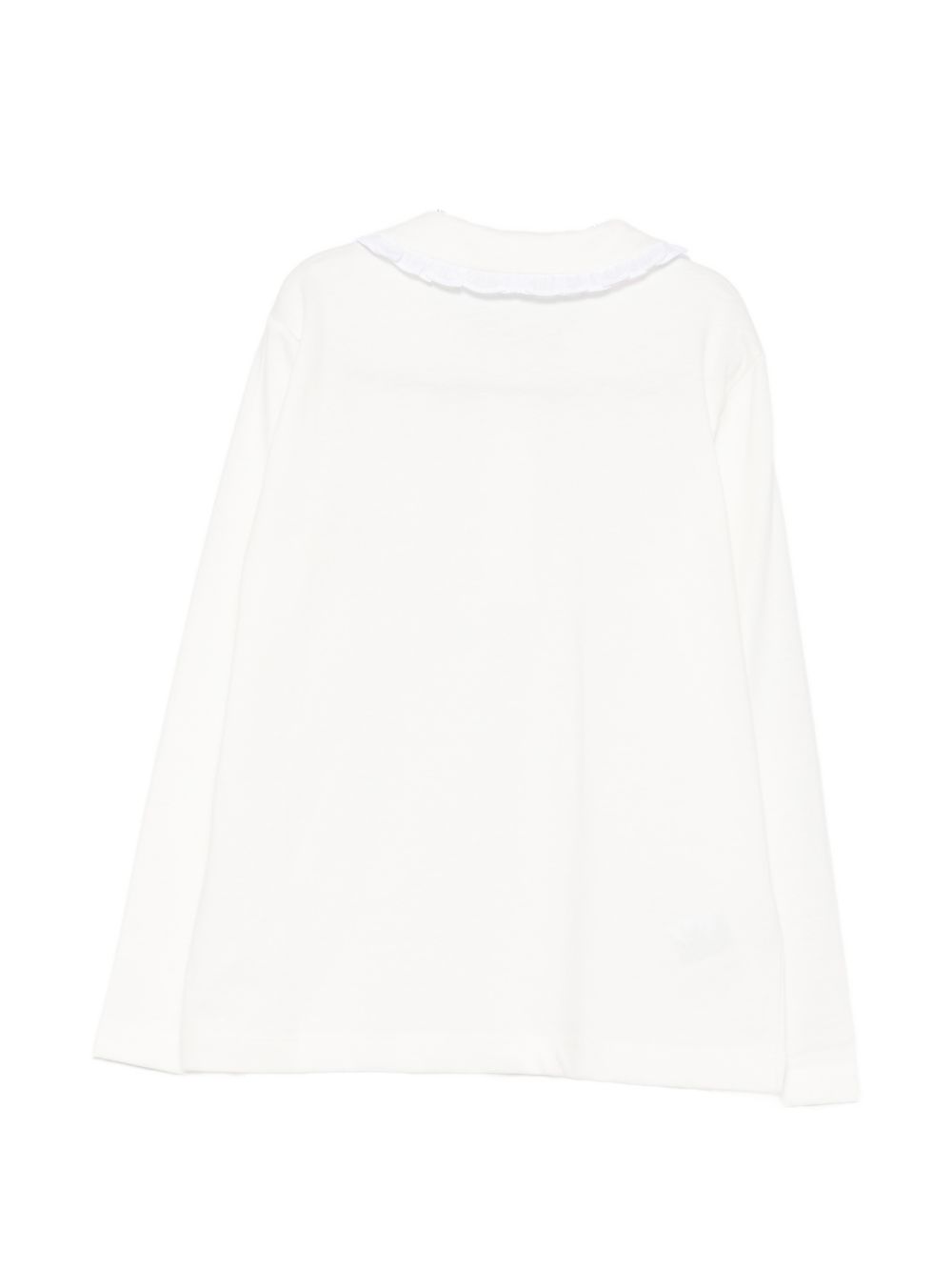 Maglia per neonata Il Gufo Kids bianca con colletto con volant A26GPO0003MF002 1001 IL GUFO KIDS 