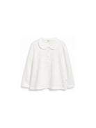 Maglia per neonata Il Gufo Kids bianca con colletto con volant A26GPO0003MF002 1001 IL GUFO KIDS 