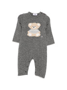 Tutina per neonati Il Gufo Kids grigia con motivo orsetto A26GTL0002EM220 085 IL GUFO KIDS 
