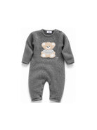 Tutina per neonati Il Gufo Kids grigia con motivo orsetto A26GTL0002EM220 085 IL GUFO KIDS 