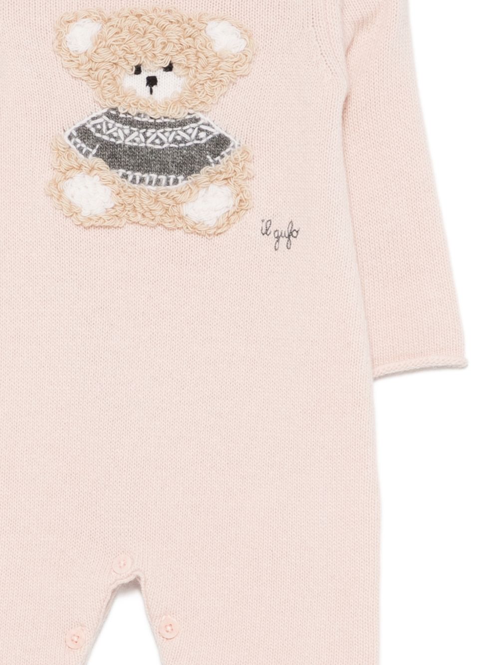 Tutina per neonata Il Gufo Kids rosa con motivo orsetto A26GTL0002EM220 304 IL GUFO KIDS 