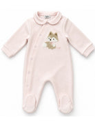 Tutina per neonata Il Gufo Kids rosa con ricamo volpe sul davanti A26GTP0014M0100 303 IL GUFO KIDS 