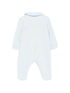 Tutina per neonati Il Gufo Kids azzurra con colletto peter pan A26GTP0014M0100 404 IL GUFO KIDS 