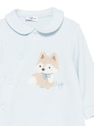 Tutina per neonati Il Gufo Kids azzurra con colletto peter pan A26GTP0014M0100 404 IL GUFO KIDS 