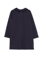 Abito per bambina Il Gufo Kids blu con dettaglio fiocco A26GVL0017M0041 4910 IL GUFO KIDS 