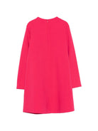 Abito per bambina Il Gufo Kids fucsia con volant e dettaglio fiocco A26GVL0029M0041 368 IL GUFO KIDS 