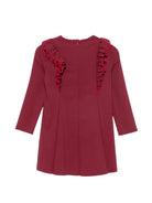 Abito per bambina Il Gufo Kids rosso con dettagli glitter A26GVL0031N0057 397 IL GUFO KIDS 