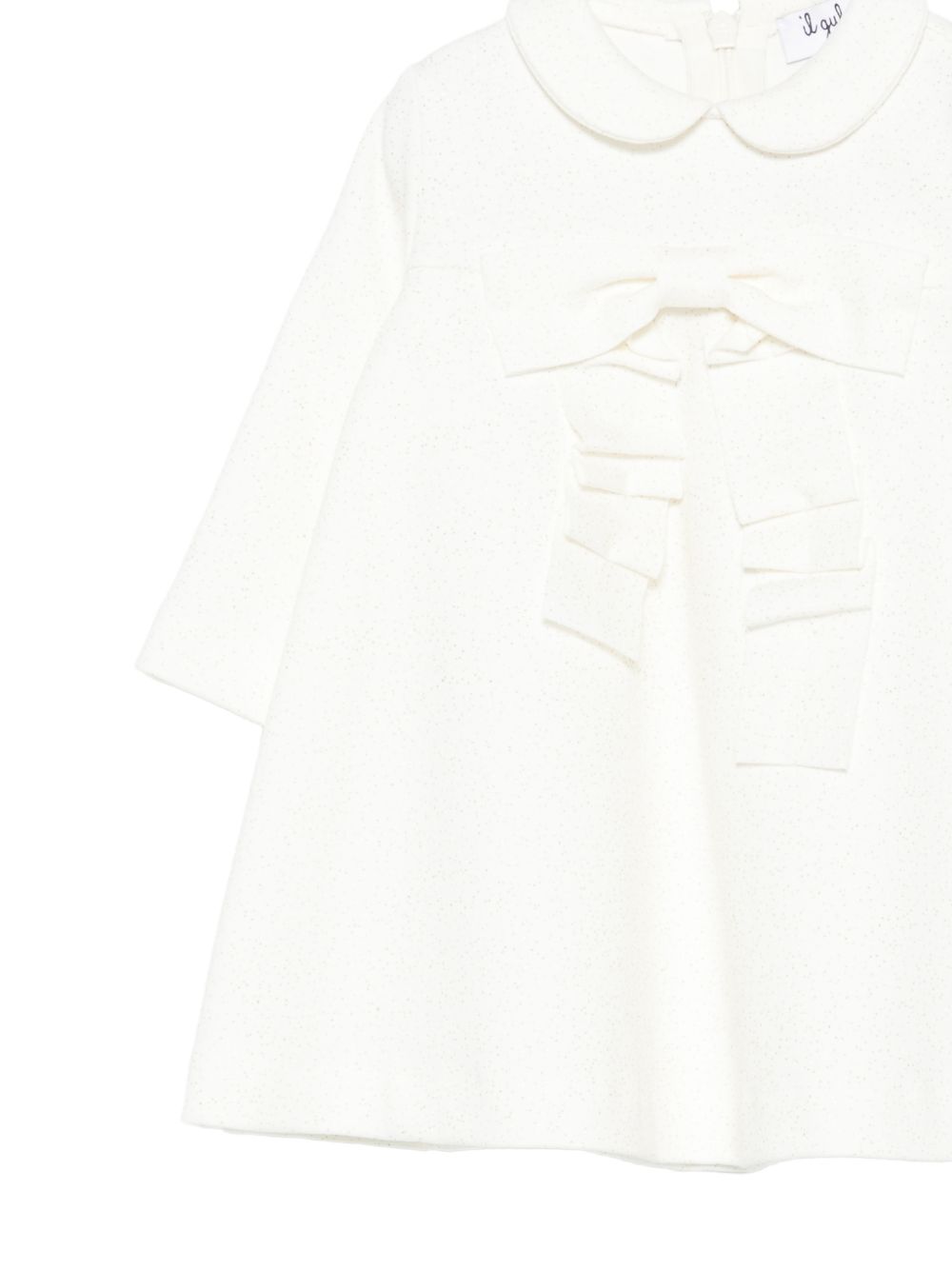 Abito per neonata Il Gufo Kids bianco con colletto alla Peter Pan A26GVL0032M4022 100 IL GUFO KIDS 