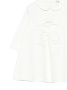 Abito per neonata Il Gufo Kids bianco con colletto alla Peter Pan A26GVL0032M4022 100 IL GUFO KIDS 