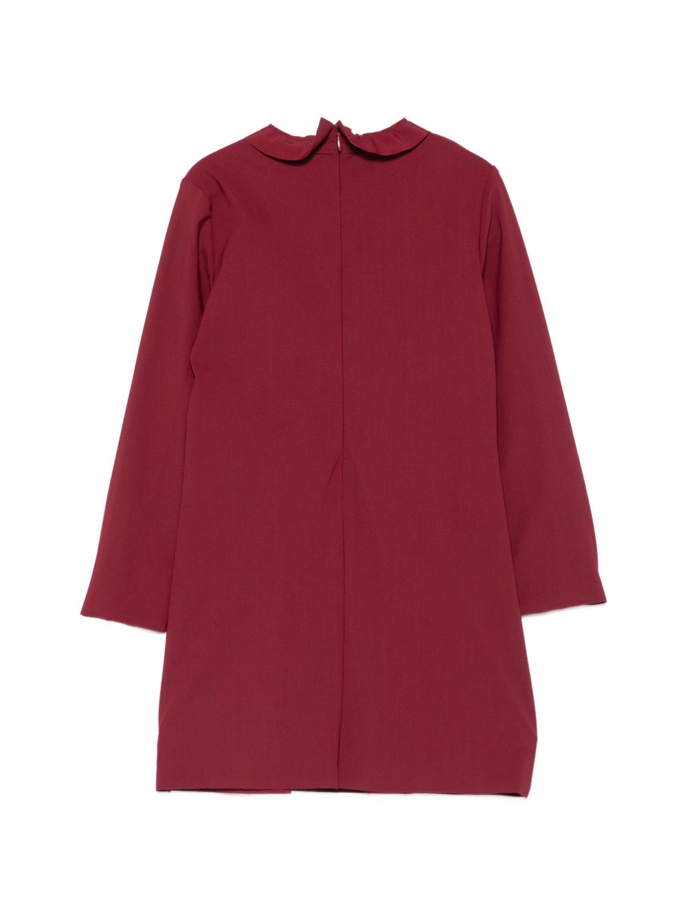 Abito per bambina Il Gufo Kids rosso con bordo increspato A26GVL0033N0057 397 IL GUFO KIDS 