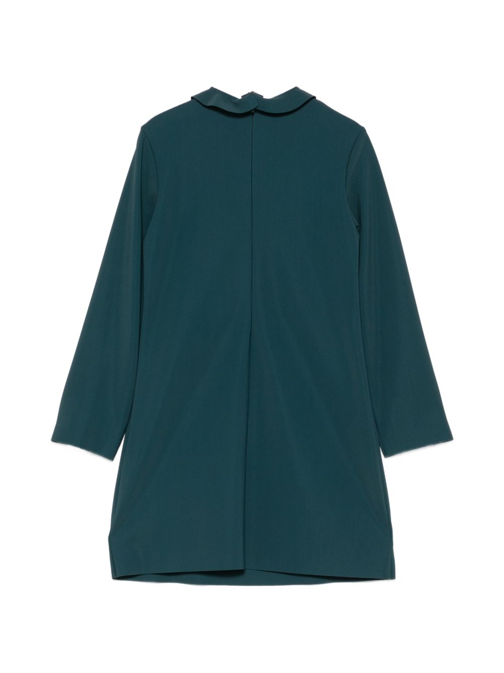 Abito per bambina Il Gufo Kids verde con bordo increspato A26GVL0033N0057 558 IL GUFO KIDS 