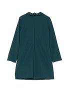 Abito per bambina Il Gufo Kids verde con bordo increspato A26GVL0033N0057 558 IL GUFO KIDS 