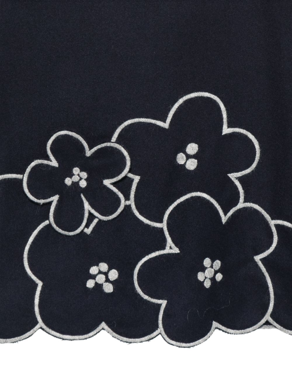 Abito per bambina Il Gufo Kids blu con ricamo floreale A26GVL0045W0003 4907 IL GUFO KIDS 